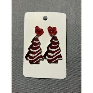 Christmas Tree Cake‎ Earrings